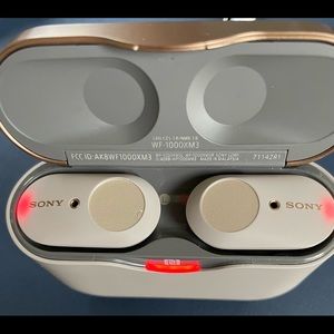 Sony true wireless noise canceling earbuds WF-1000XM3